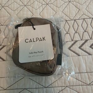 Calpak Chocolate Brown Key Pouch Brand New With Tag